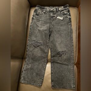 Express '90s Ankle Boot Mid Rise jeans in a black wash 🖤